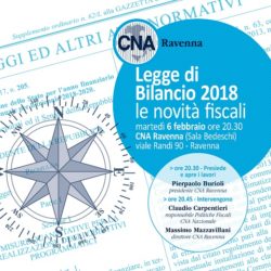 Legge di Bilancio 2018, le novità fiscali CNA di Ravenna