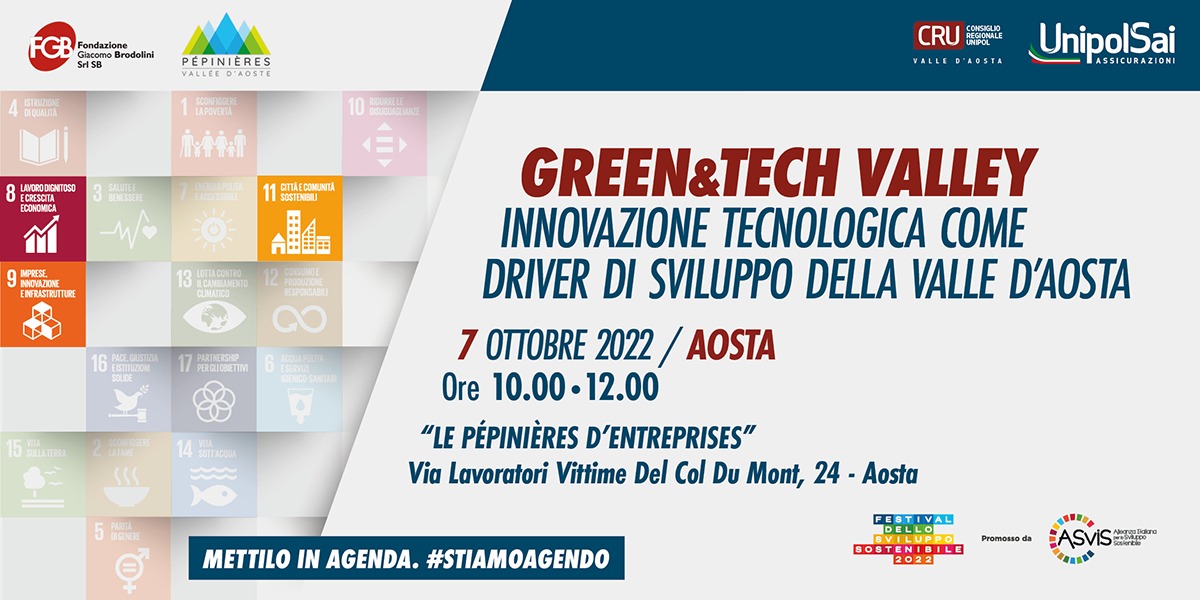 GREEN&TECH VALLEY INNOVAZIONE TECNOLOGICA COME DRIVER DI SVILUPPO DELLA VALLE D’AOSTA