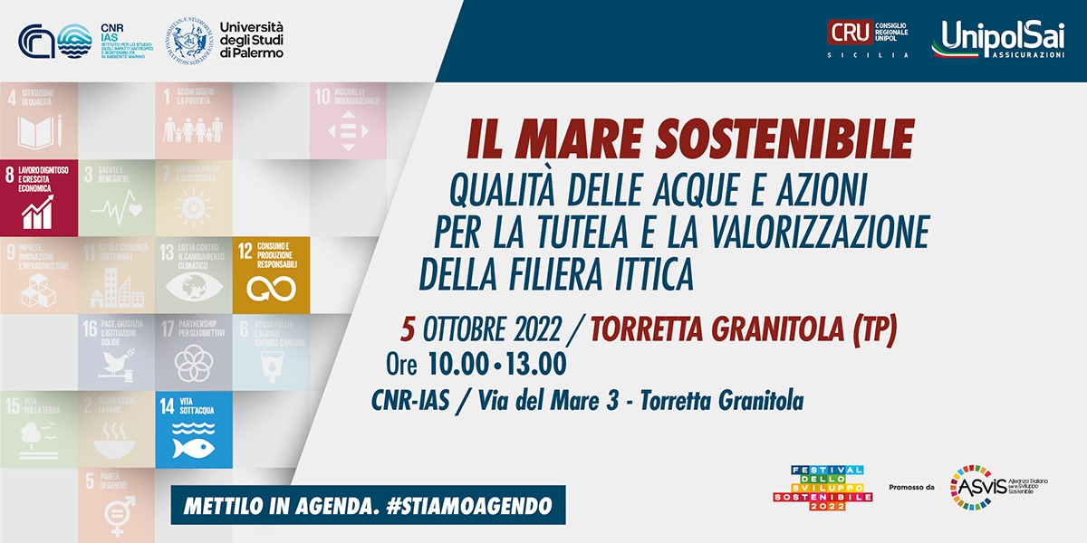 IL MARE SOSTENIBILE QUALITA DELLE ACQUE E AZIONI PER LA TUTELA E LA VALORIZZAZIONE DELLA FILIERA ITTICA